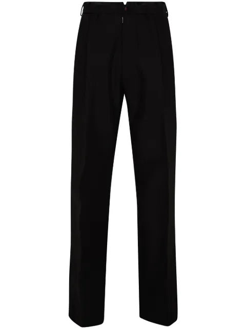 Maison Margiela pantalones de vestir con rayas de satén - imagen 1