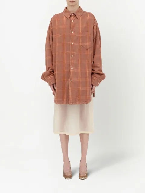 Maison Margiela camisa con cuadros estampados - imagen 2