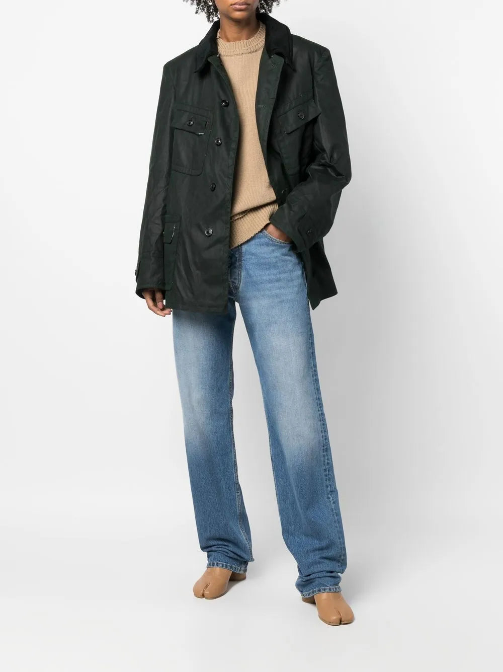 Maison Margiela chamarra con botones - Verde - imagen 3