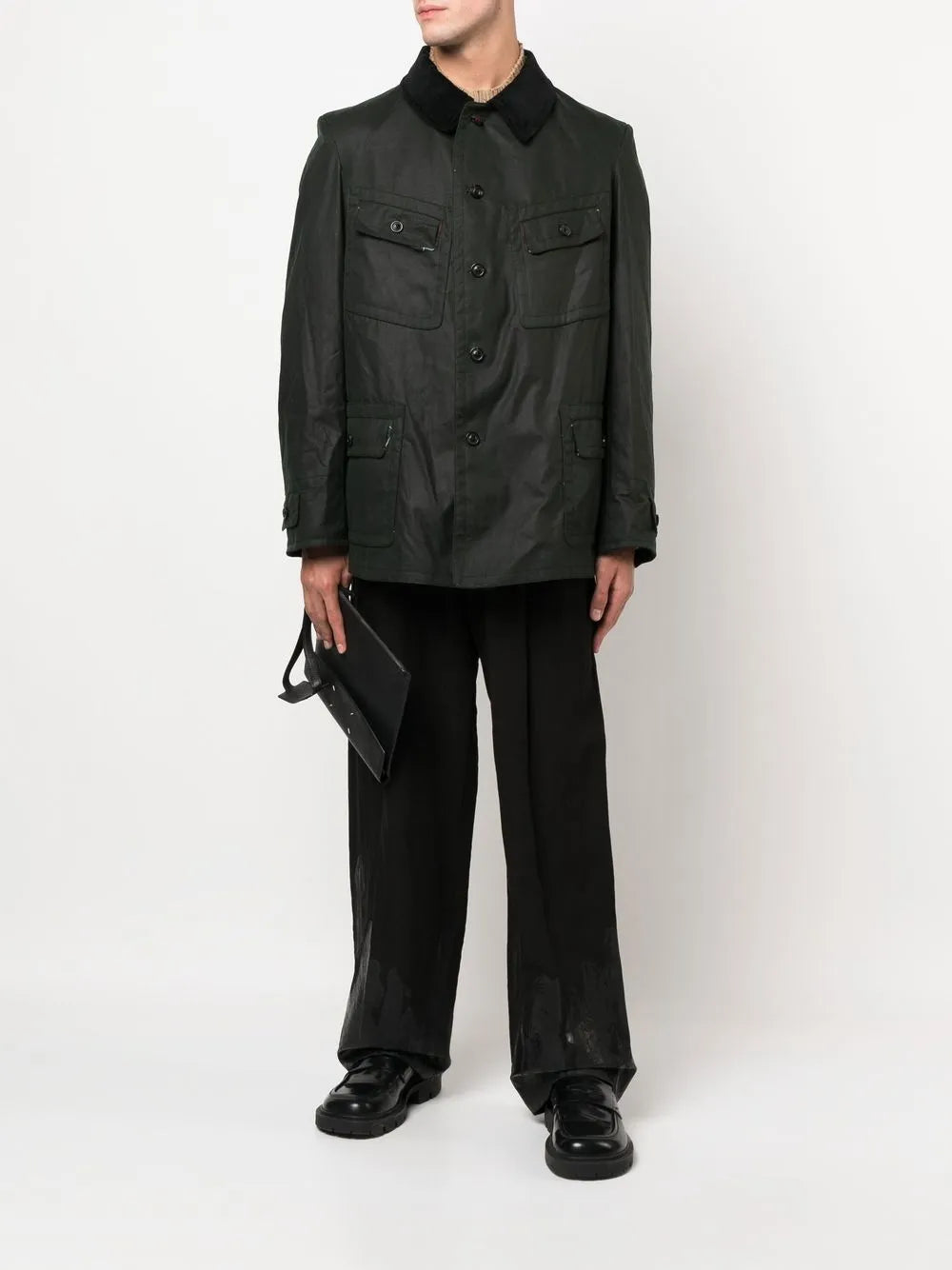 Maison Margiela chamarra con botones - Verde - imagen 2