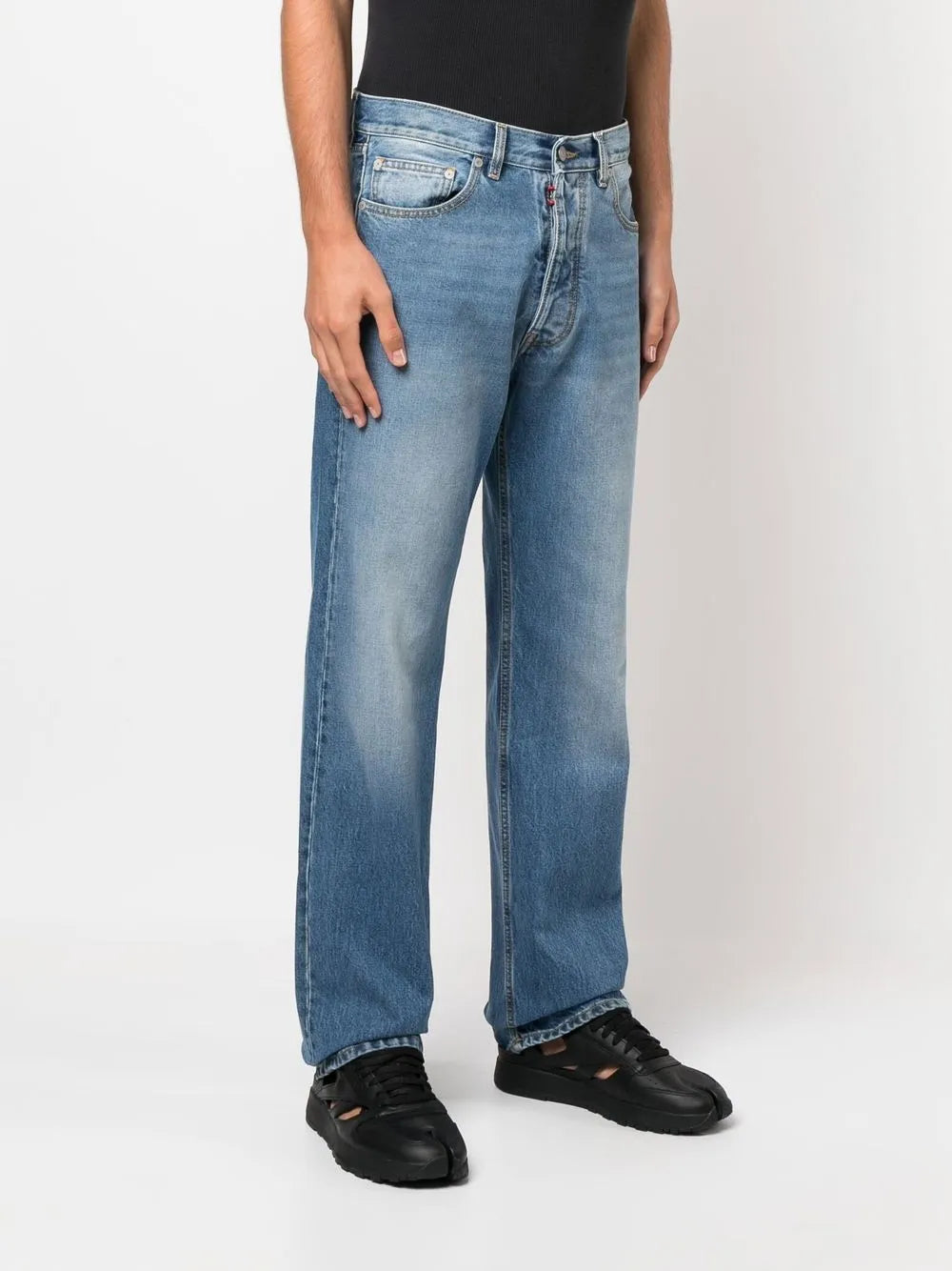 Maison Margiela jeans rectos con cuatro costuras - Azul - imagen 4