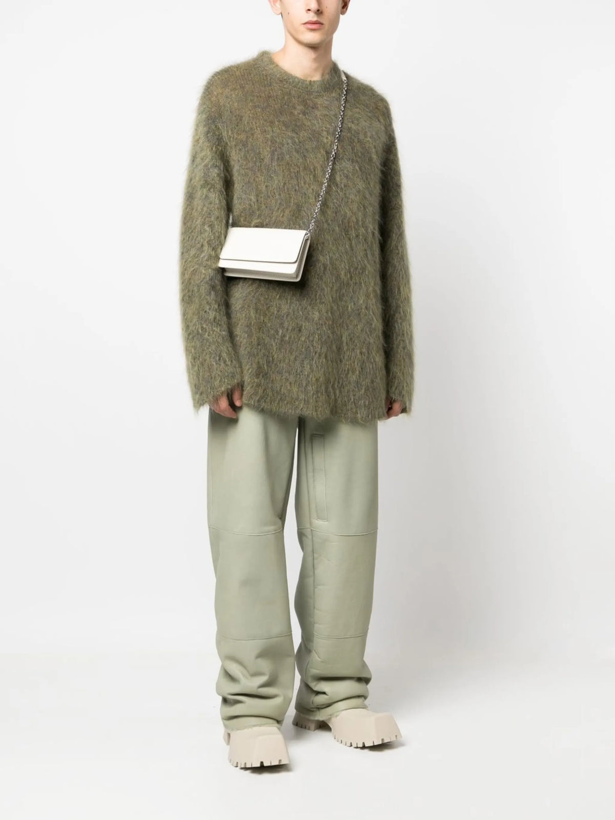Maison Margiela cartera con cadena Four Stitche - Neutro - imagen 2