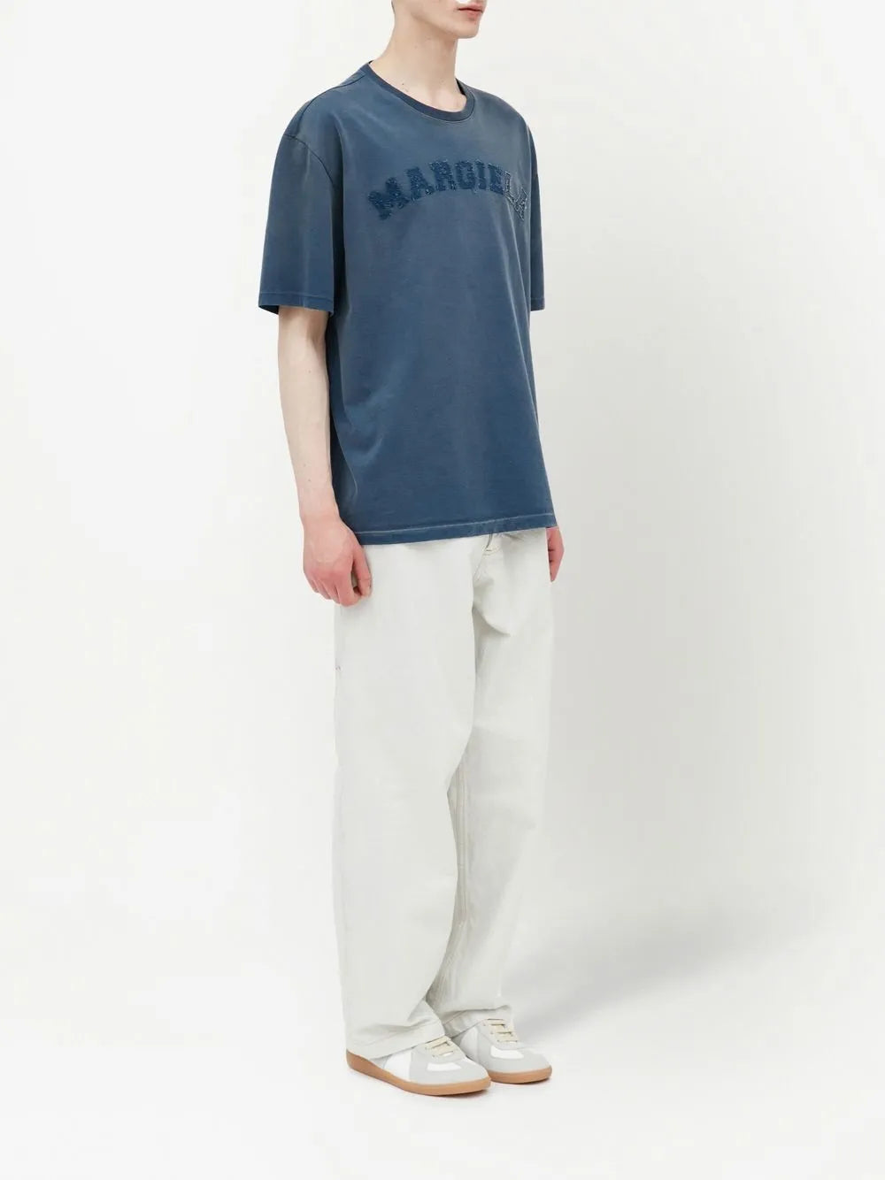 Maison Margiela playera con aplique del logo - Azul - imagen 3