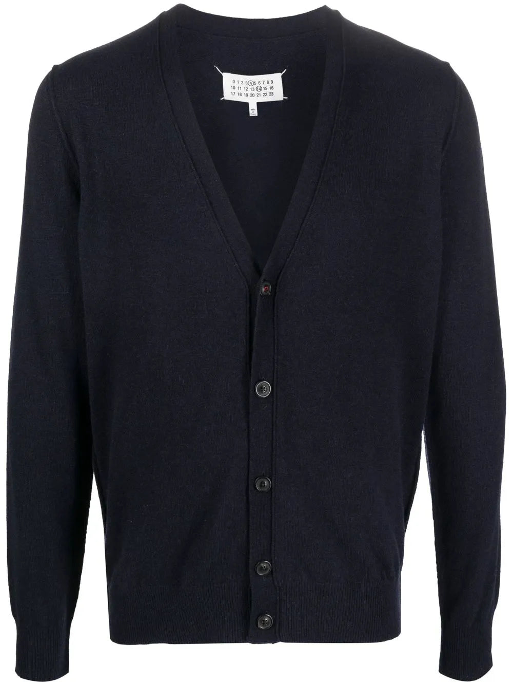 Maison Margiela cárdigan de cachemira con cuello en V - Azul - imagen 1