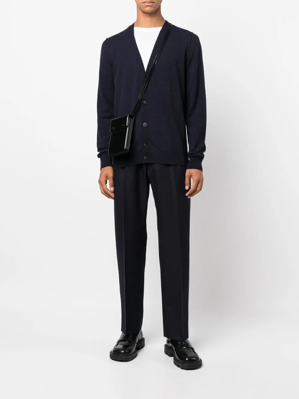 Maison Margiela cárdigan de cachemira con cuello en V - Azul - imagen 2