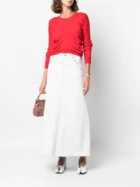 Maison Margiela falda de mezclilla de cintura alta - imagen 2