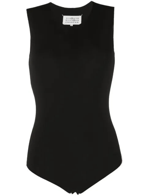 Maison Margiela body sin mangas con cuello redondo - imagen 1