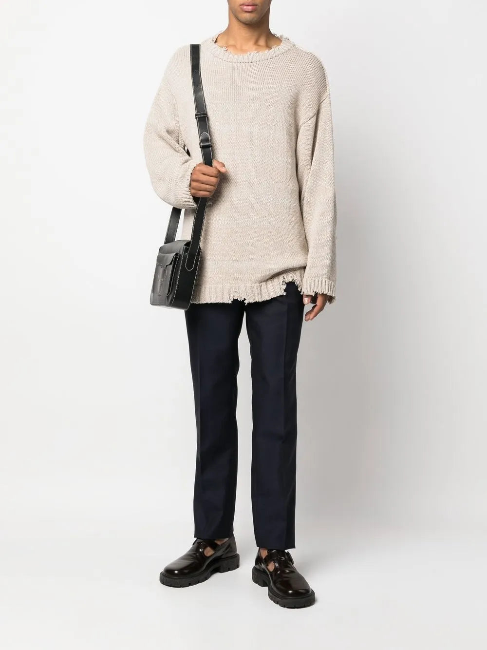 Maison Margiela pantalones de vestir rectos - Azul - imagen 2