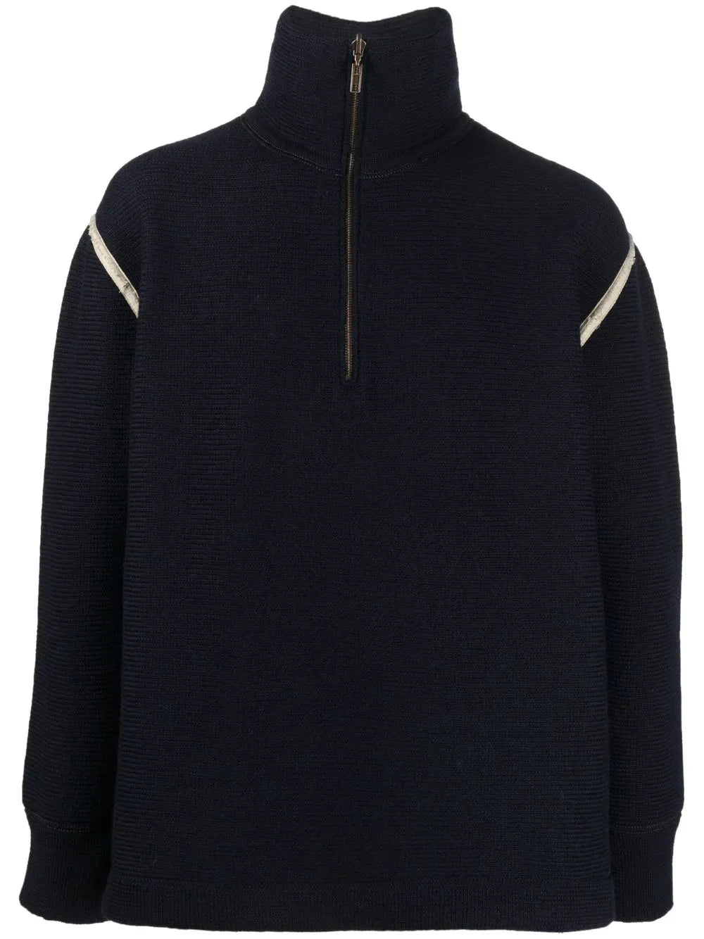 Maison Margiela suéter con parche en los codos - Azul - imagen 1