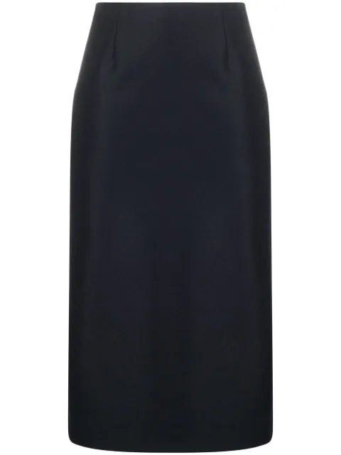 Maison Margiela falda midi acampanada de sarga - imagen 1