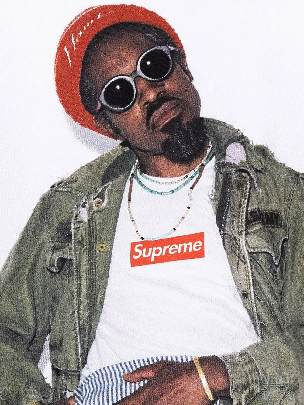 Supreme playera Andre 3000 con estampado gráfico - Blanco - imagen 3