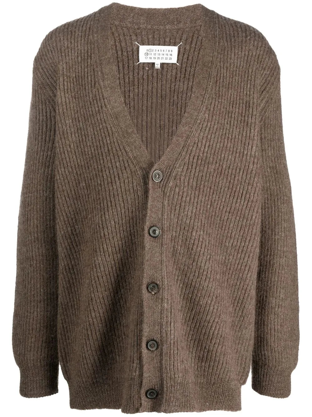 Maison Margiela cárdigan con cuello en V - Marrón - imagen 1