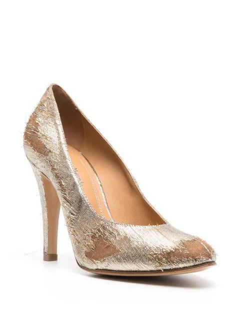 Maison Margiela zapatillas Mary Jane con tacón de 100mm - Dorado - vista 2