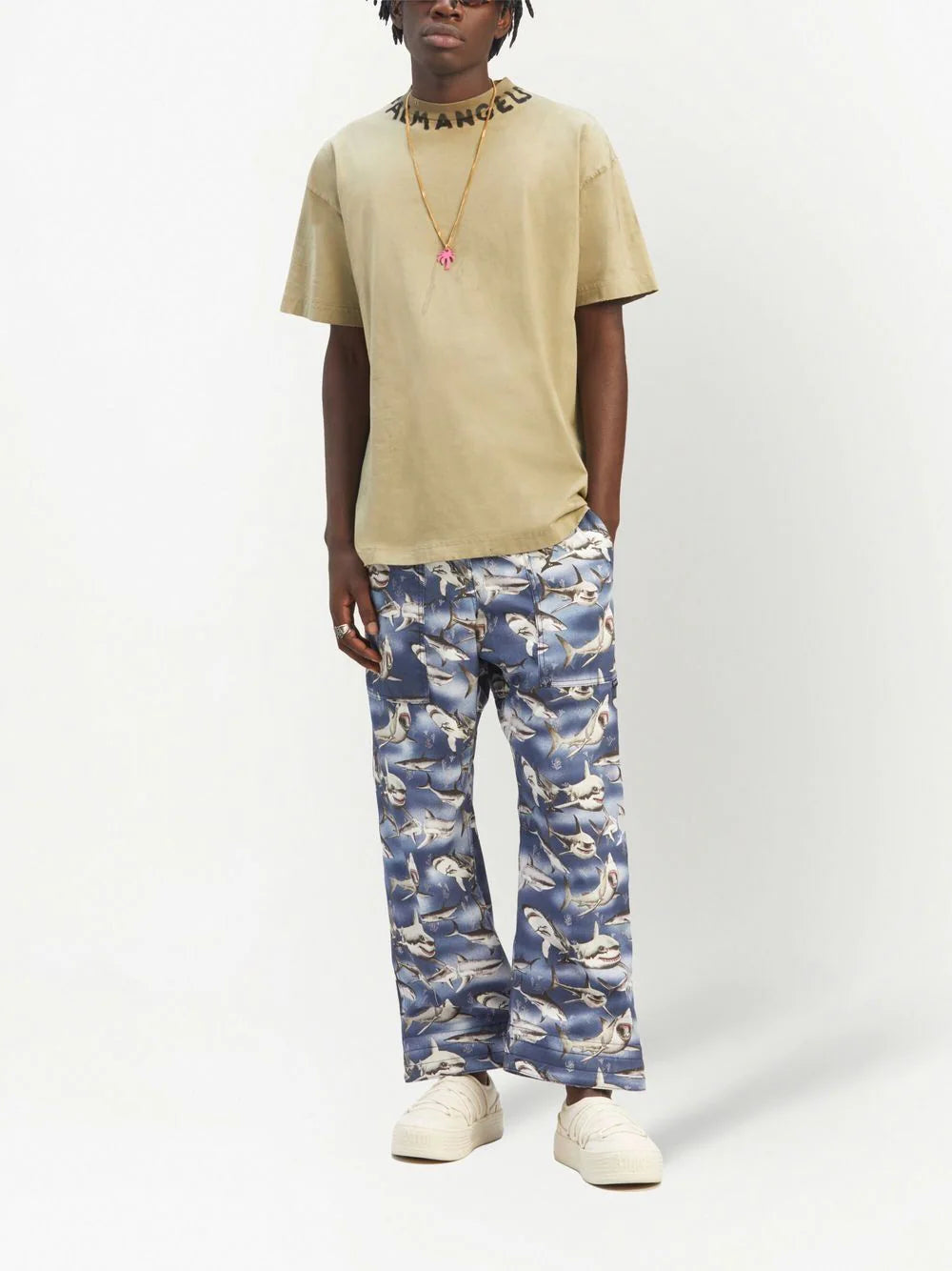 Playera Palm Angels Seasonal con logo estampado
