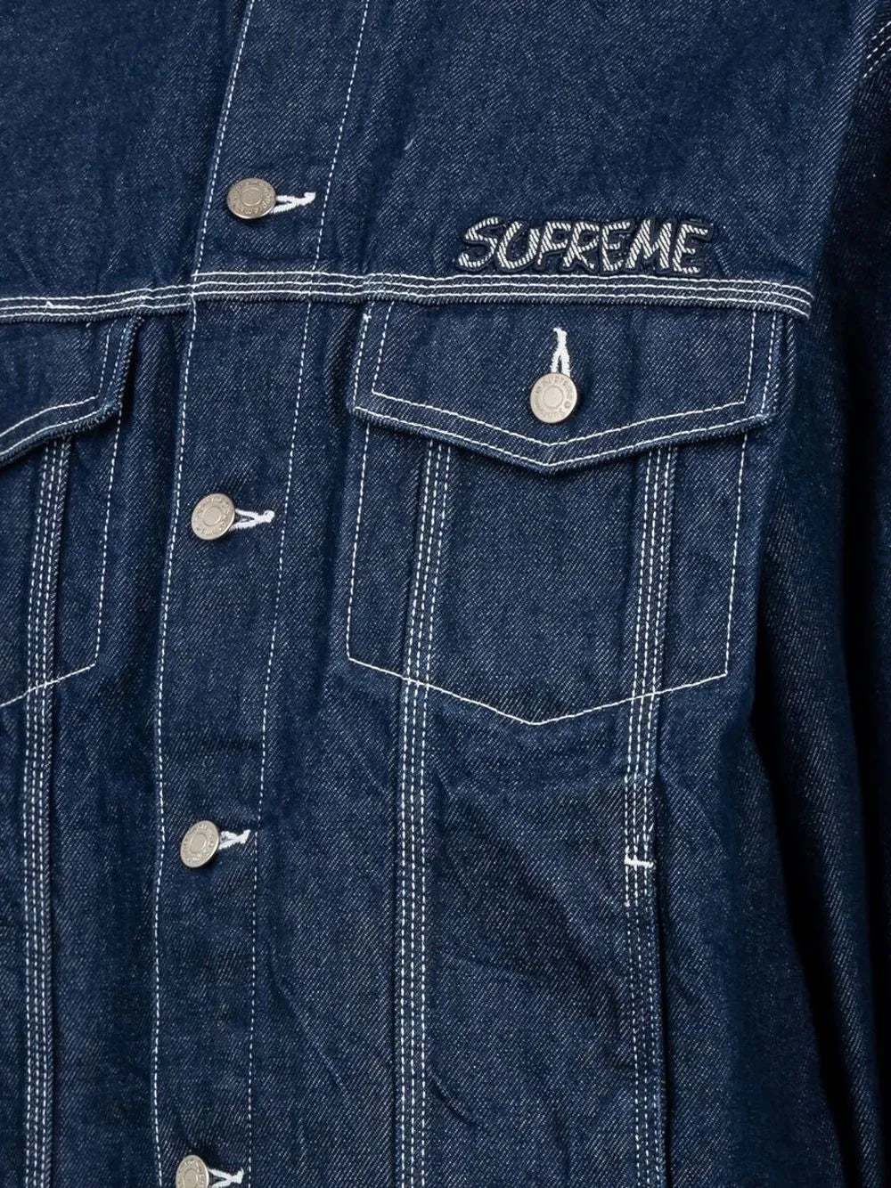 Supreme chamarra de mezclilla de Supreme x Smurfs - Azul - imagen 3