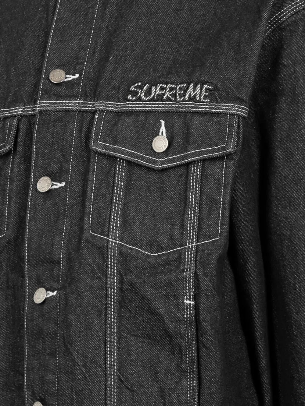 Supreme chamarra de mezclilla de Supreme x Smurfs - Negro - imagen 3