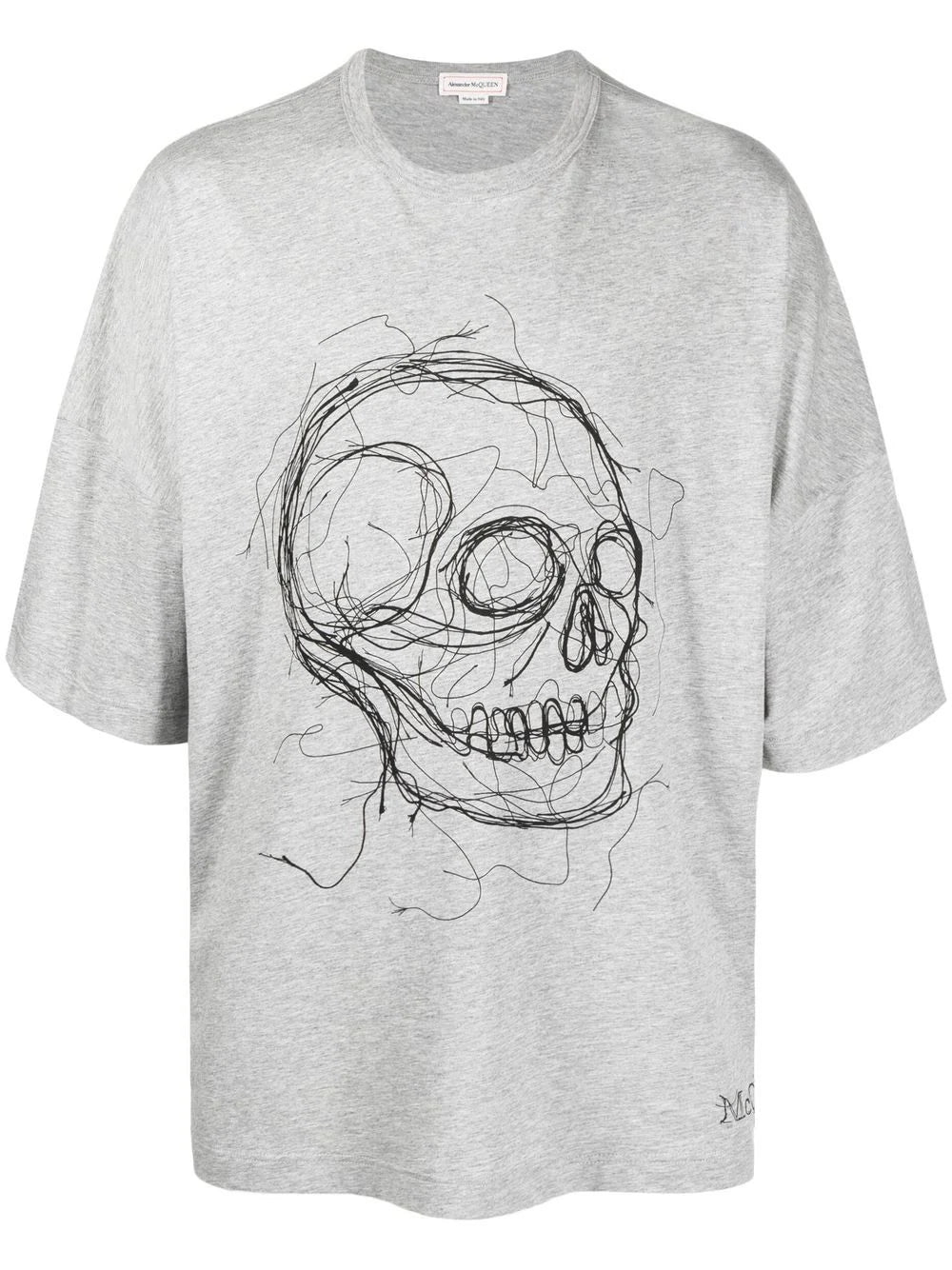 Playera Alexander McQueen con calavera estampada