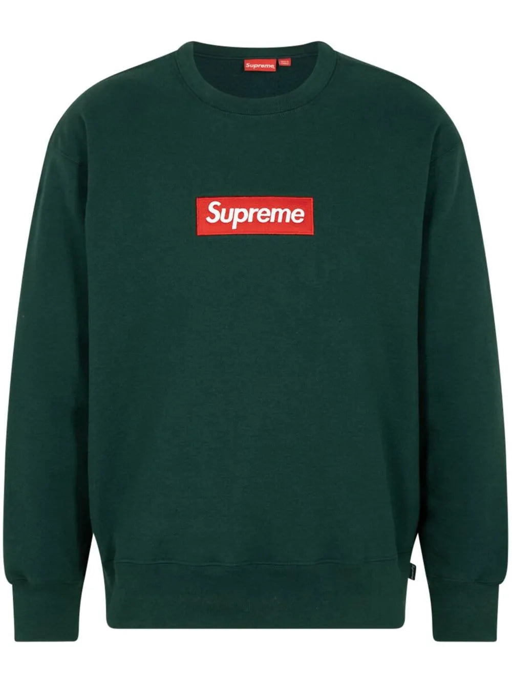 Supreme sudadera con cuello redondo y logo - Verde - imagen 1