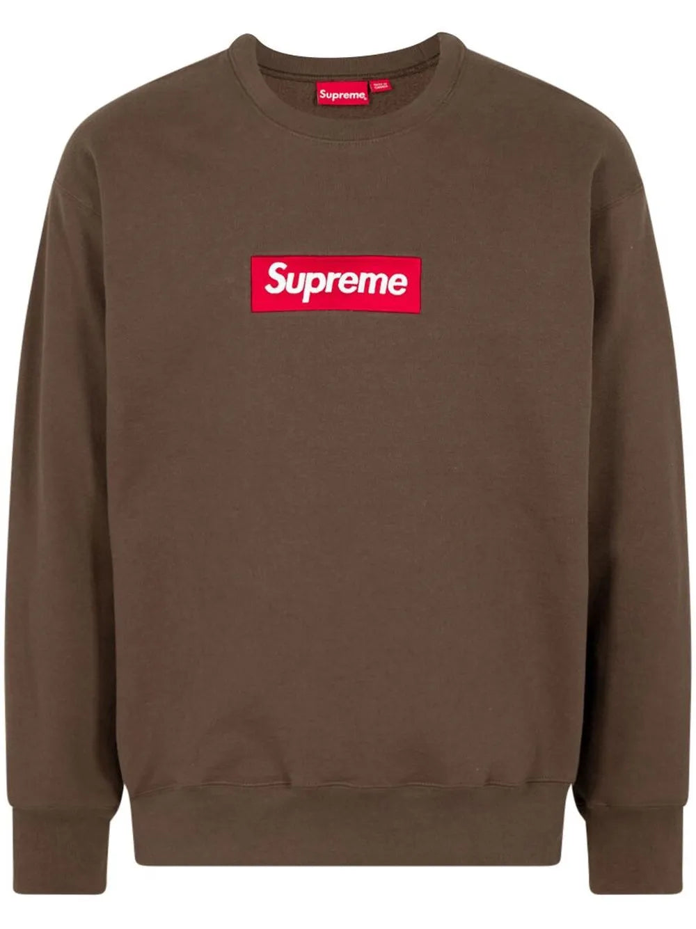 Supreme sudadera con cuello redondo y logo - Marrón - imagen 1