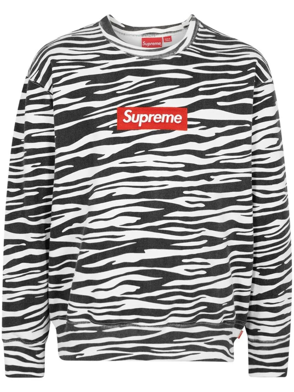 Supreme sudadera con cuello redondo y logo - Negro - imagen 1