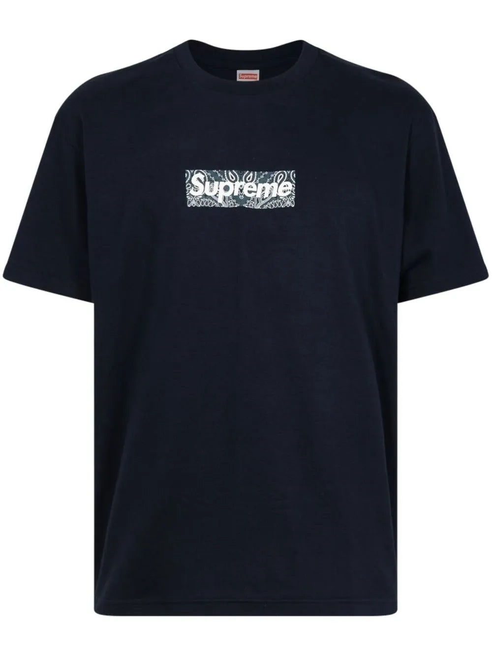 Supreme playera con logo y motivo de bandana - Azul - imagen 1