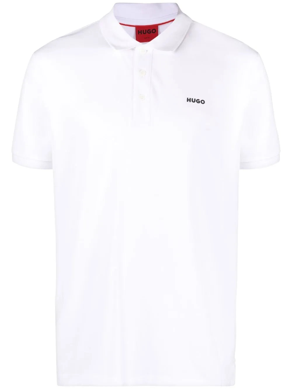 HUGO playera tipo polo con logo estampado en el pecho