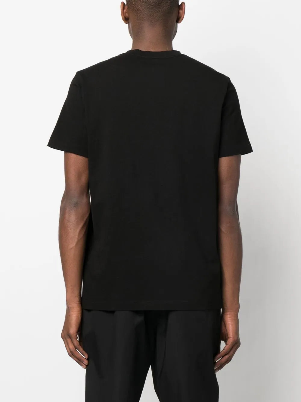 Moncler playera manga corta con logo estampado