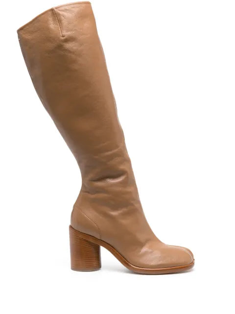 Maison Margiela botas altas Tabi con tacón de 80mm - Marrón - vista 1