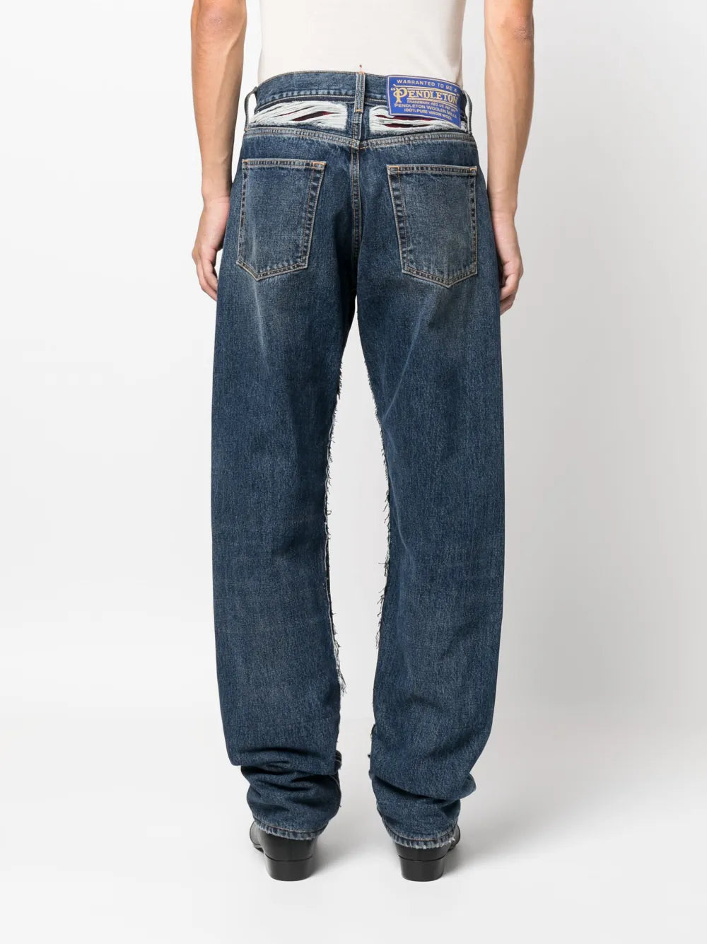 Maison Margiela jeans tapered de Maison Margiela x Pendleton - Azul - imagen 4