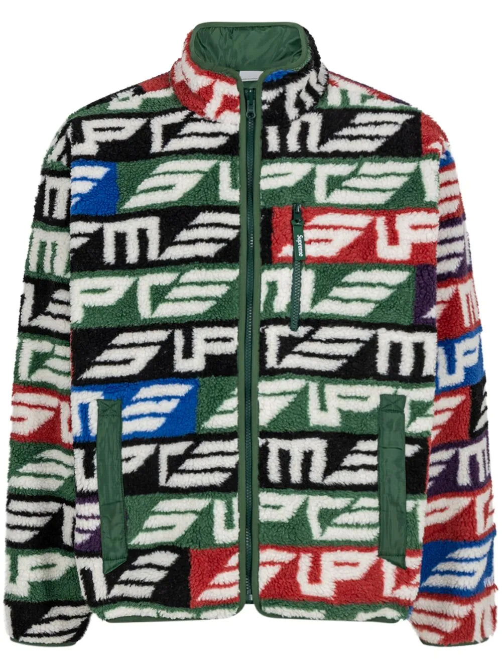 Supreme chamarra reversible Geo - Verde - imagen 1