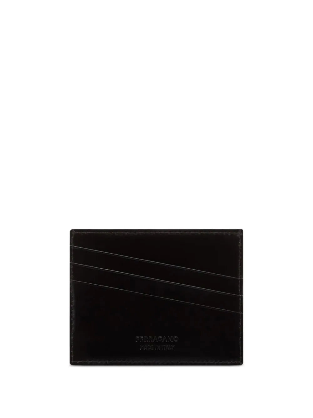 Ferragamo tarjetero con logo en relieve