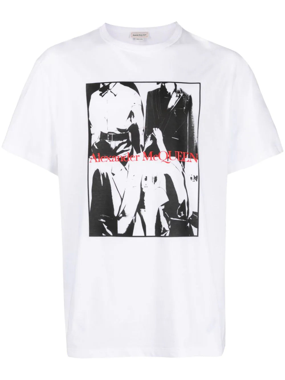 Playera Alexander McQueen con fotografía estampada