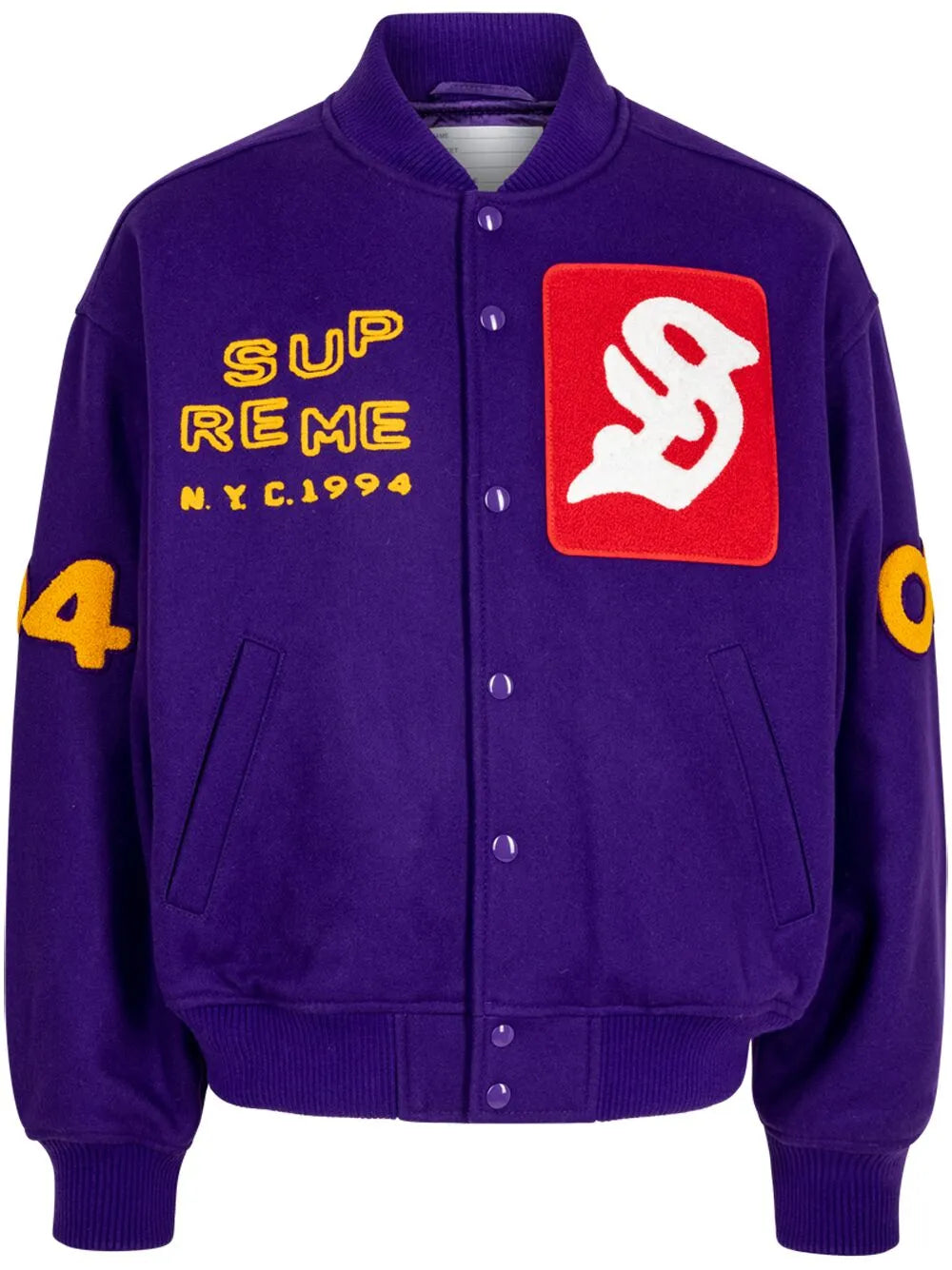 Supreme "chamarra universitaria Tourist ""Purple""" - Morado - imagen 1