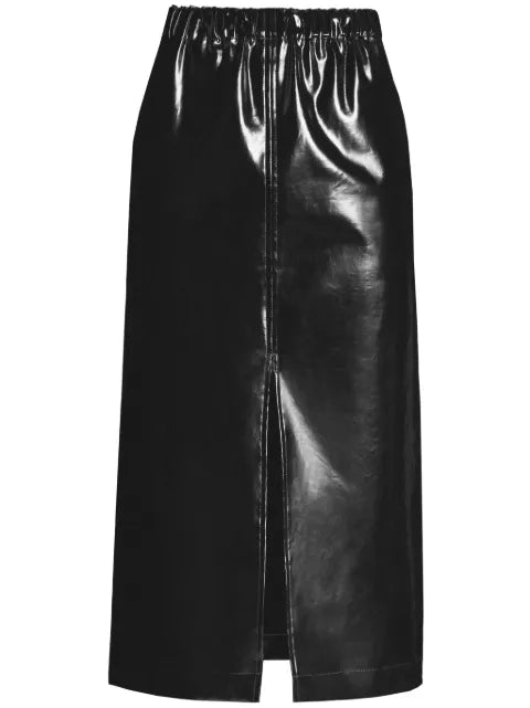Maison Margiela falda midi negra - imagen 1
