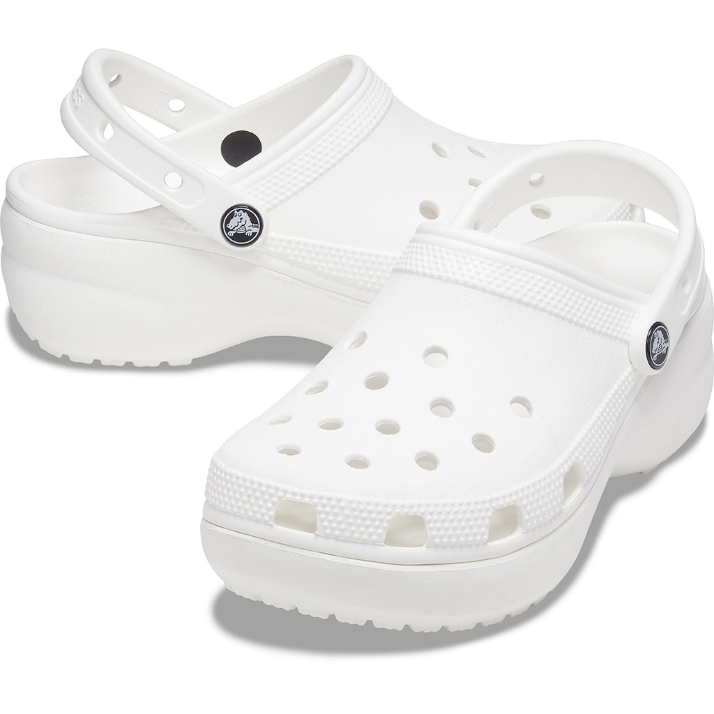 Crocs Women's Classic Platform Clog - Blanco 100 - vista 2