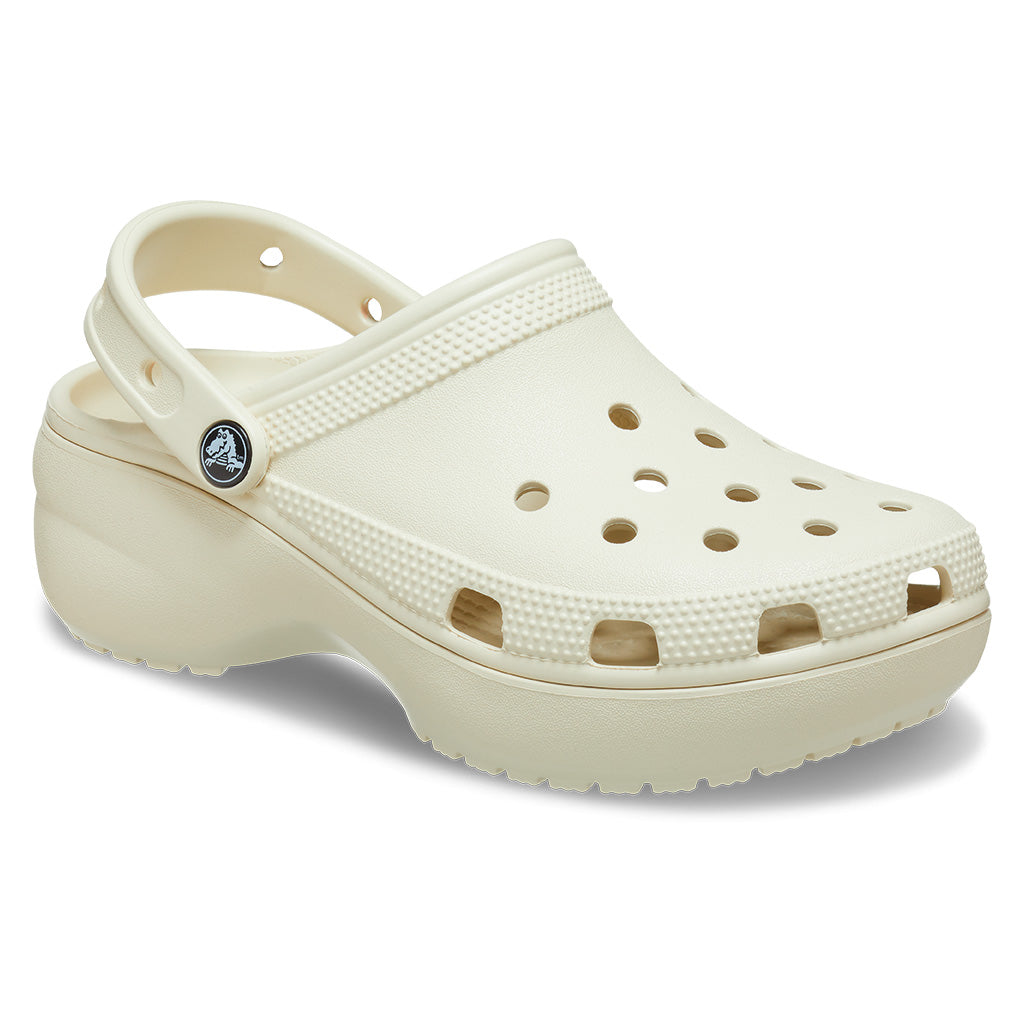 Crocs Women's Classic Platform Clog - Beige 2Y2 - vista 5