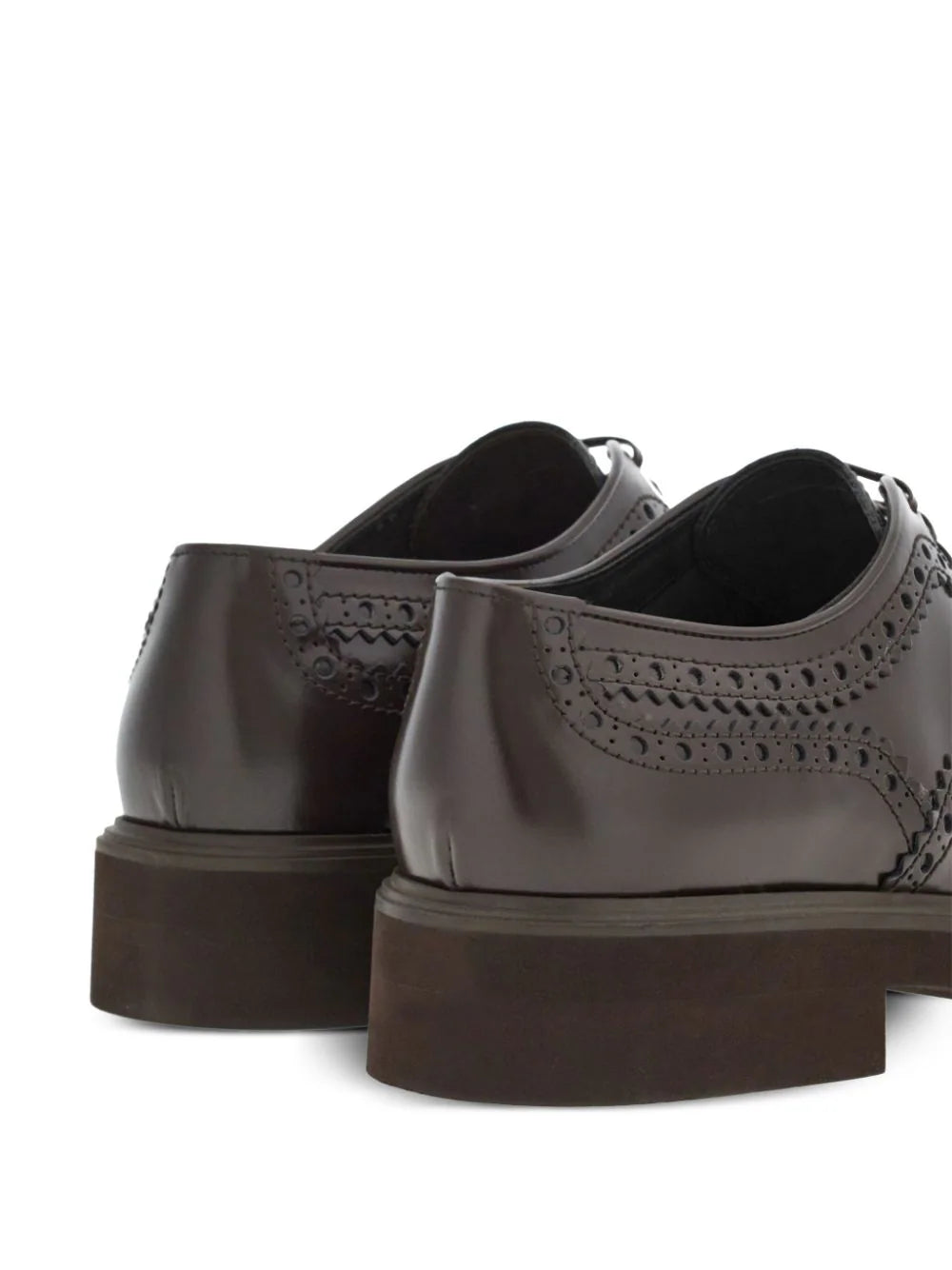 Ferragamo zapatos derby con detalle de perforaciones