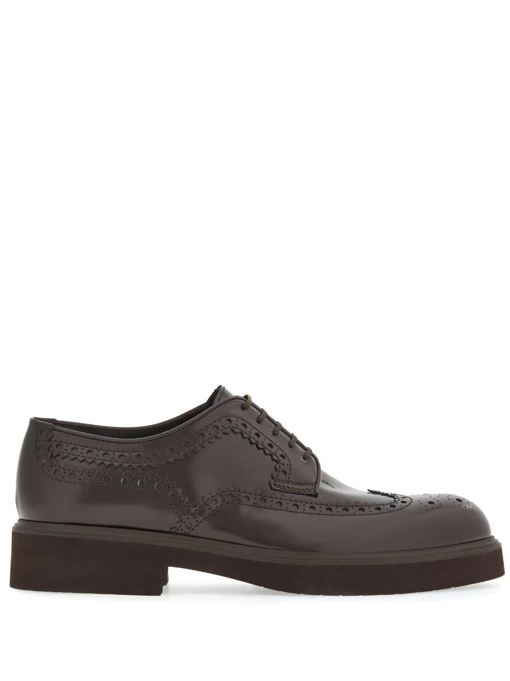 Ferragamo zapatos derby con detalle de perforaciones