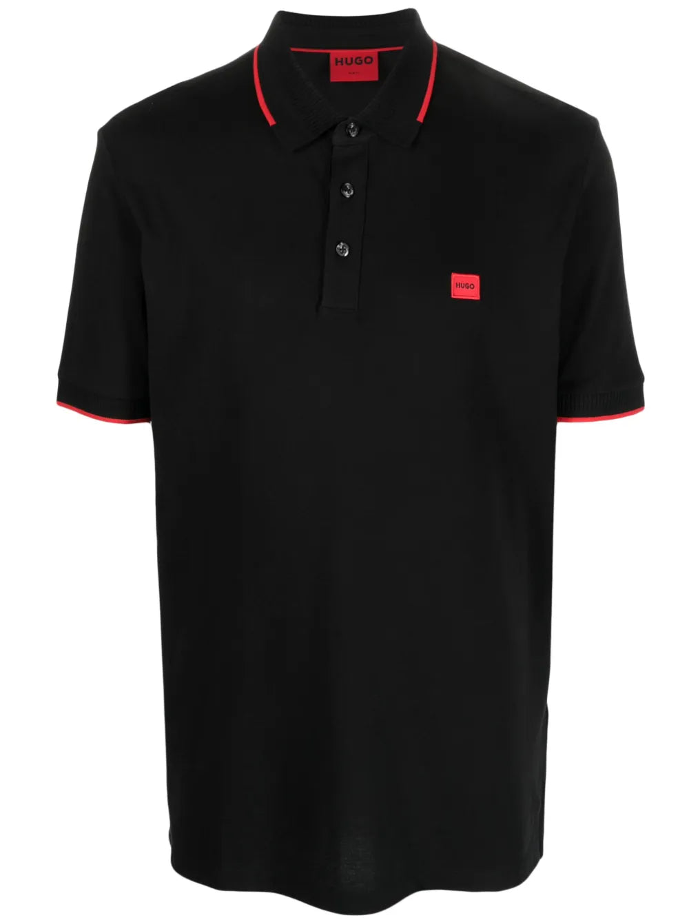 HUGO playera tipo polo con parche del logo