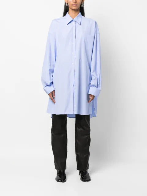 Maison Margiela camisa larga de popelina - imagen 2