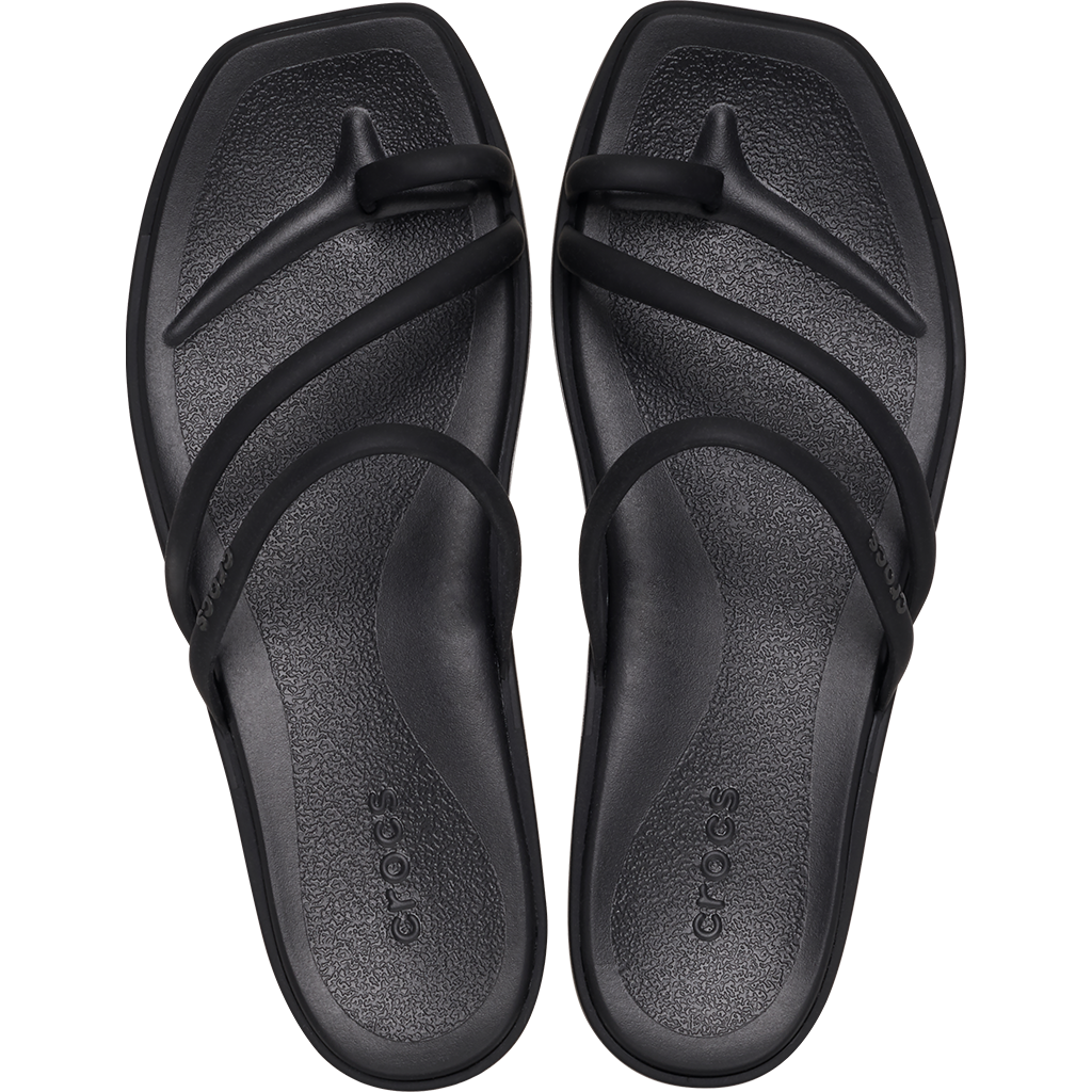 Crocs Women's Miami Toe Loop Sandal - Negro 001 - vista 3