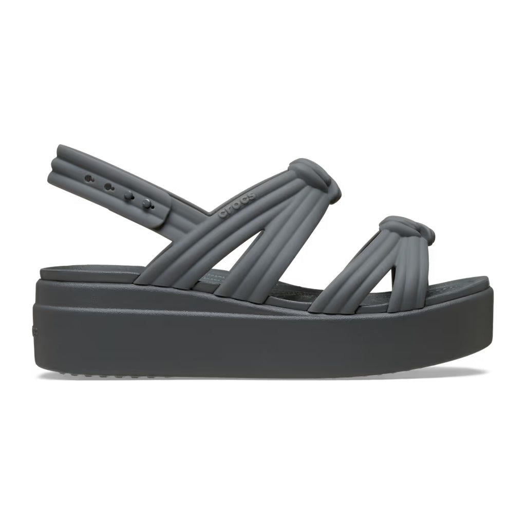 Crocs Women's Brooklyn Knot Low Wedge - Negro 0YK - vista 1