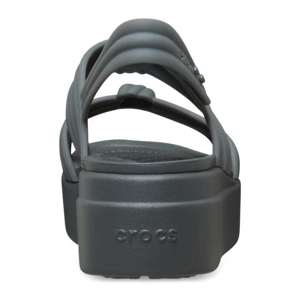 Crocs Women's Brooklyn Knot Low Wedge - Negro 0YK - vista 5