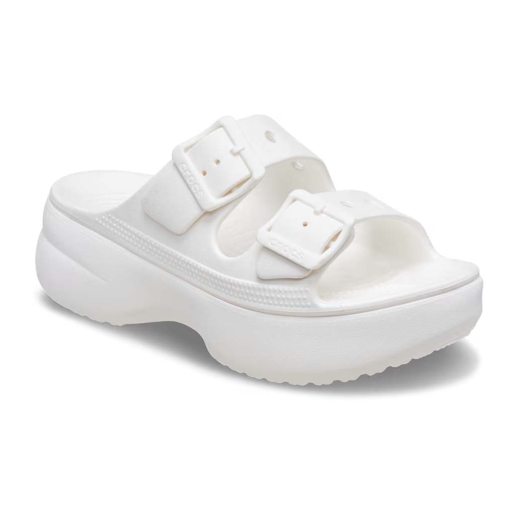 Crocs Women's Saturday Platform Sandal - Blanco 100 - vista 4