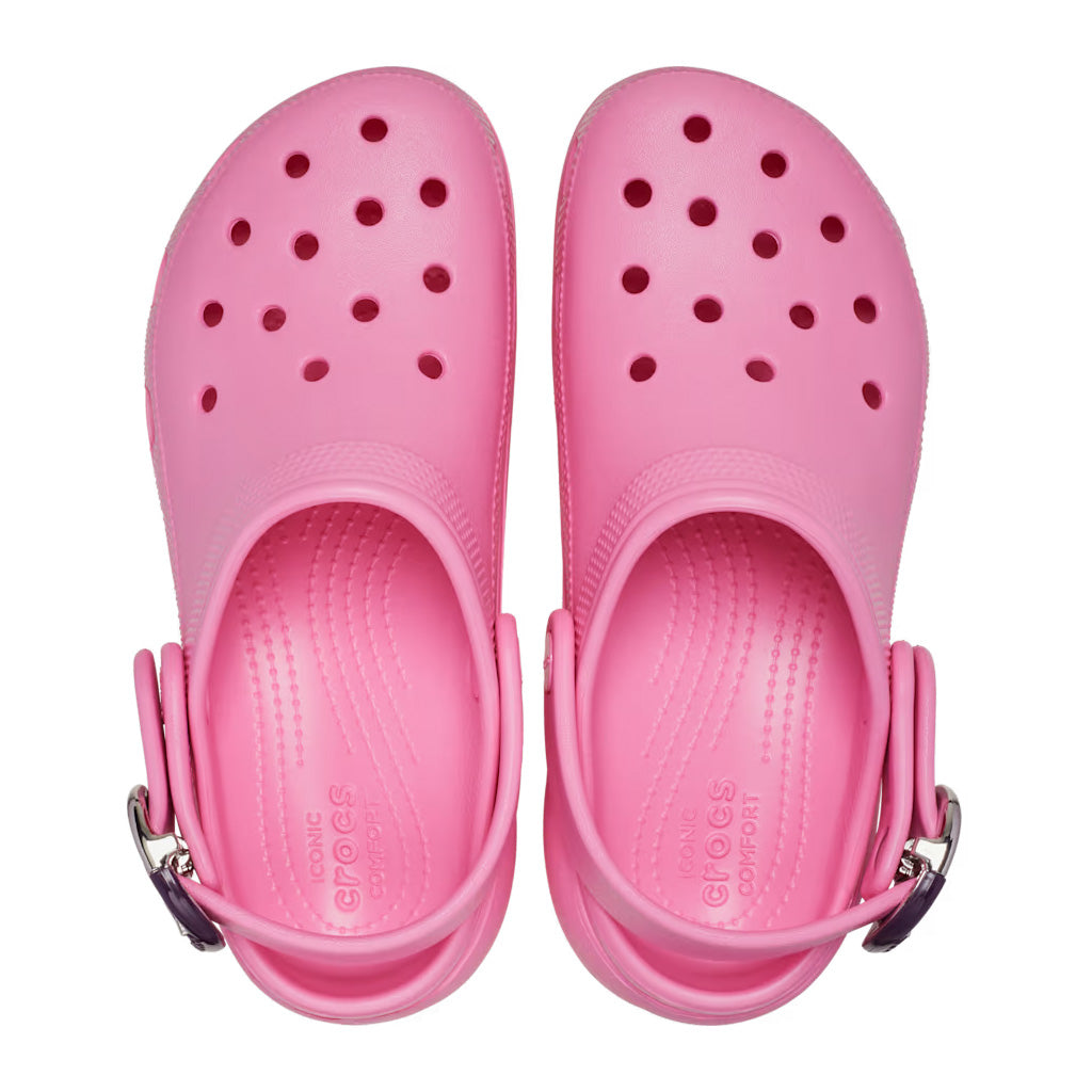 Crocs Women's Classic Platform Buckle Clog - Rosa 669 - vista 3