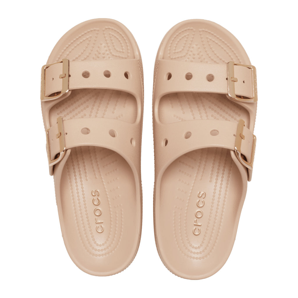 Crocs Women's SaturdayMetallicBuckleSandal - Rosa 684 - vista 3