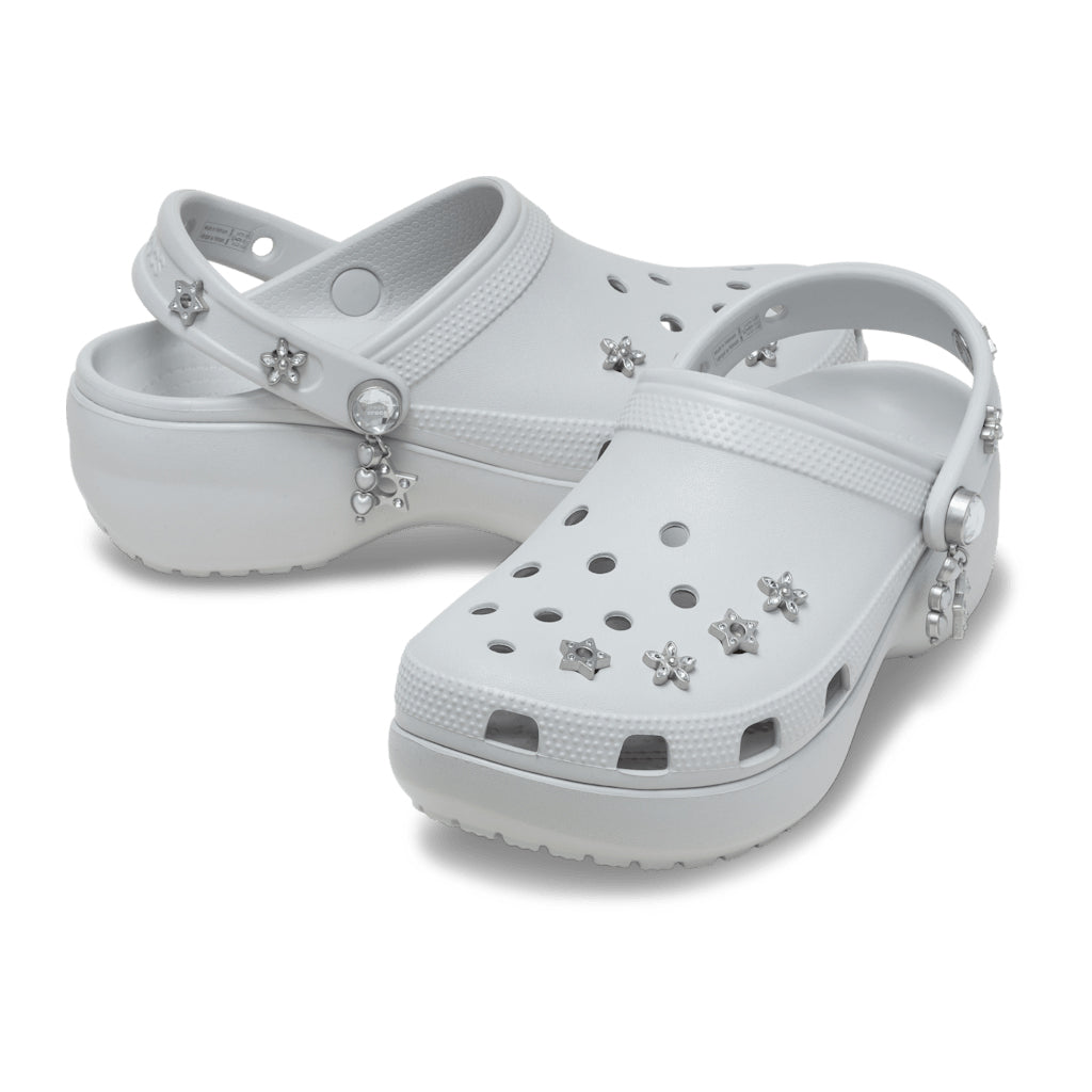 Crocs Women's Classic Platform Edgy Beading Clog - Gris 1FT - vista 2