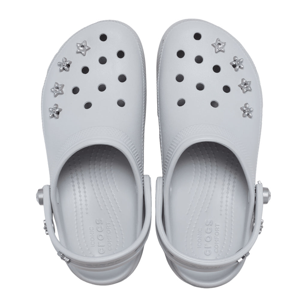 Crocs Women's Classic Platform Edgy Beading Clog - Gris 1FT - vista 3