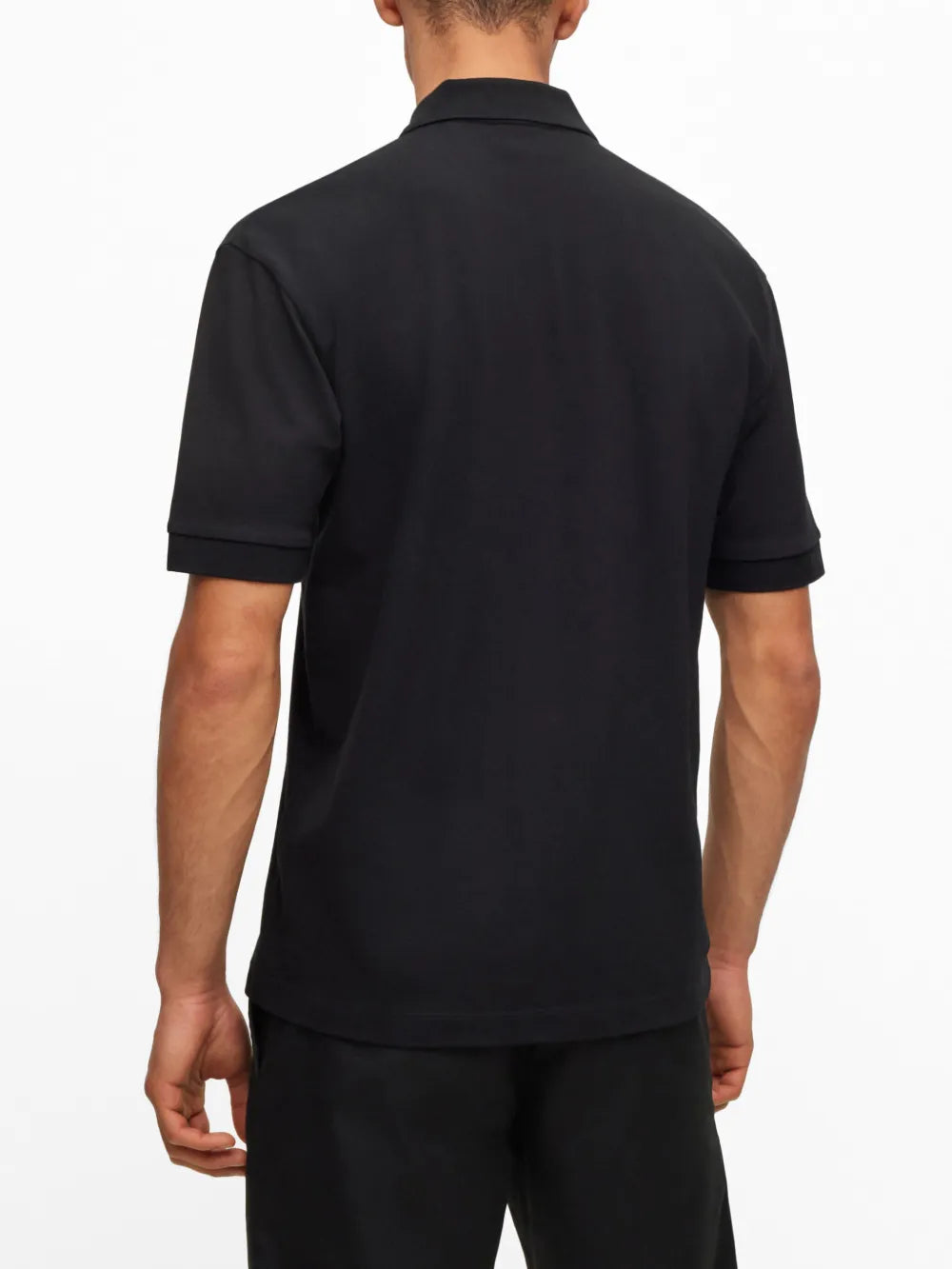 HUGO logo-print cotton polo shirt