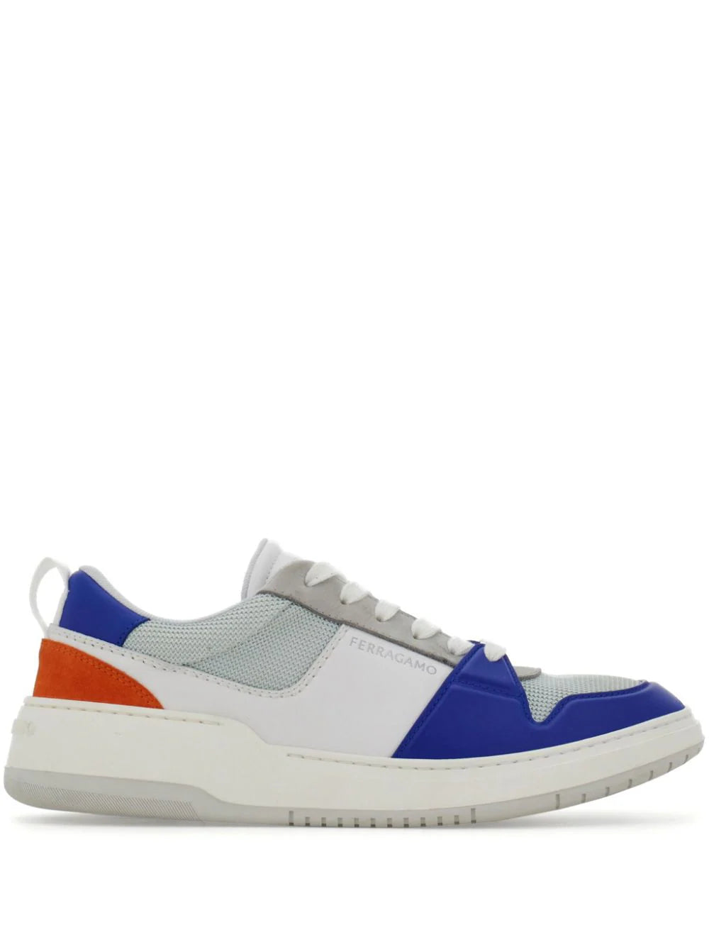 Ferragamo tenis bajos con paneles